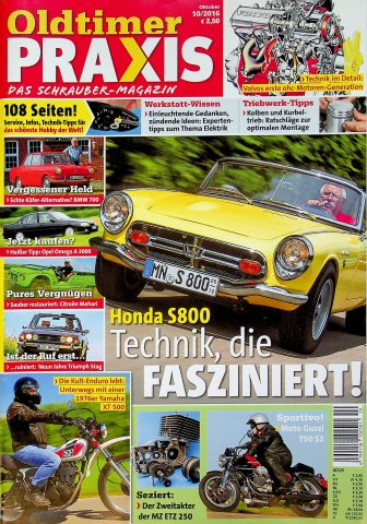 Deckblatt Oldtimer Praxis (10/2016)